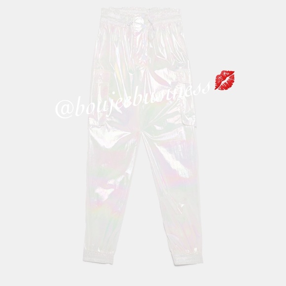 ZARA BNWT Iridescent Effect Pants - Picture 8 of 8